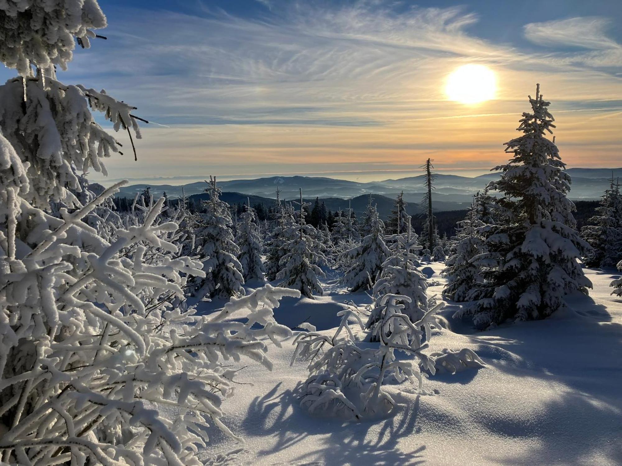 Chata Rozhlas Zelezna Ruda Bagian luar foto